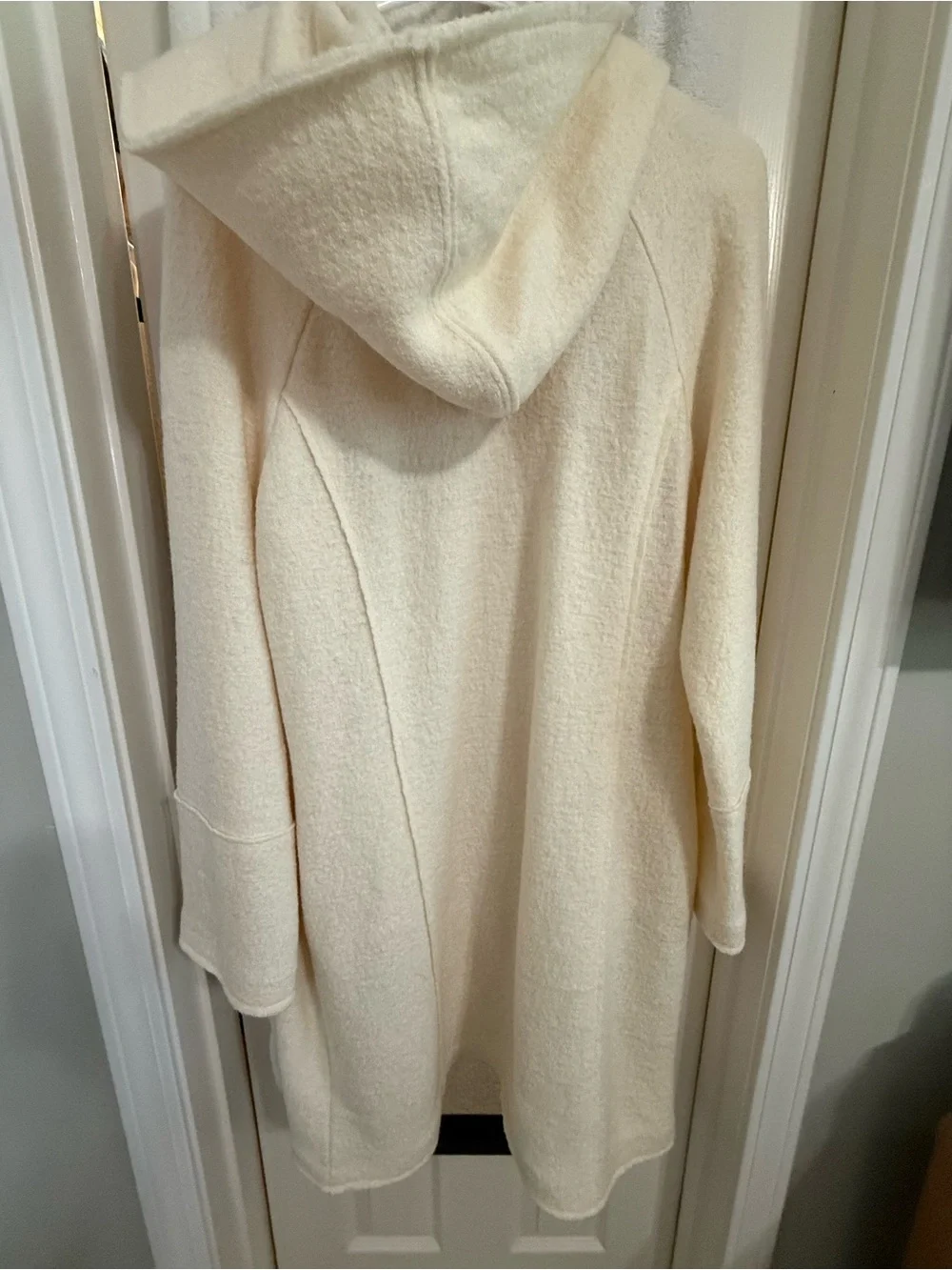 Joie Cream Hooded Open-Front Cardigan Sweater - Picture 2 of 2